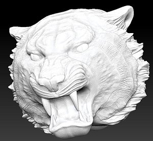 tiger head 3d model