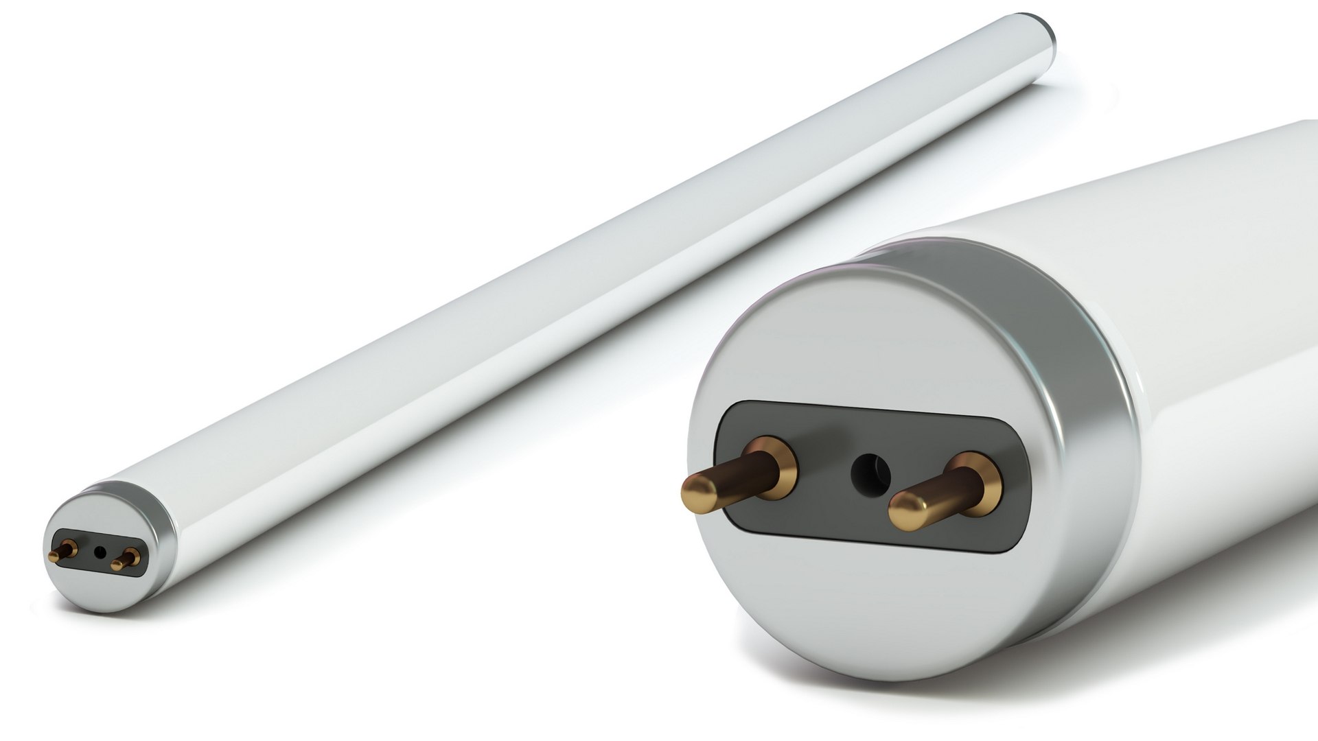 Fluorescent Light Tube 3D model preview