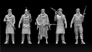 soldiers arab 3D model