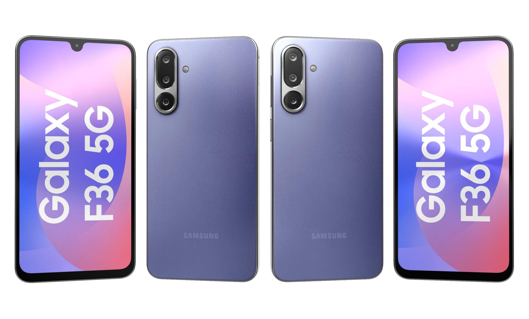 Samsung Galaxy F36 Luxe Violet And Xiaomi Civi 5 Pro Pink 3D Model ...