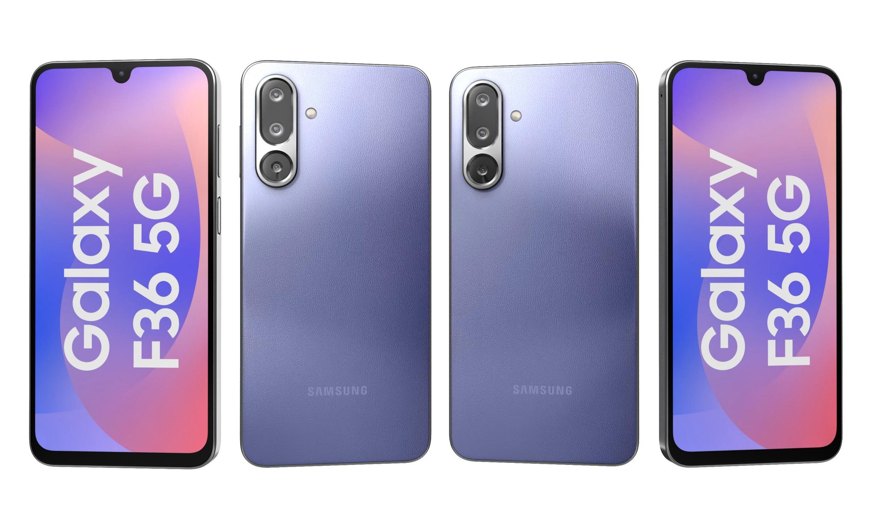 Samsung Galaxy F36 Luxe Violet And Xiaomi Civi 5 Pro Pink 3D Model ...