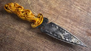 3D dagger handle blade