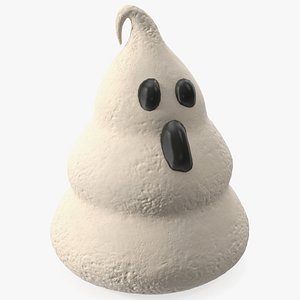 3D Karamel Ghost Meringue Cookie