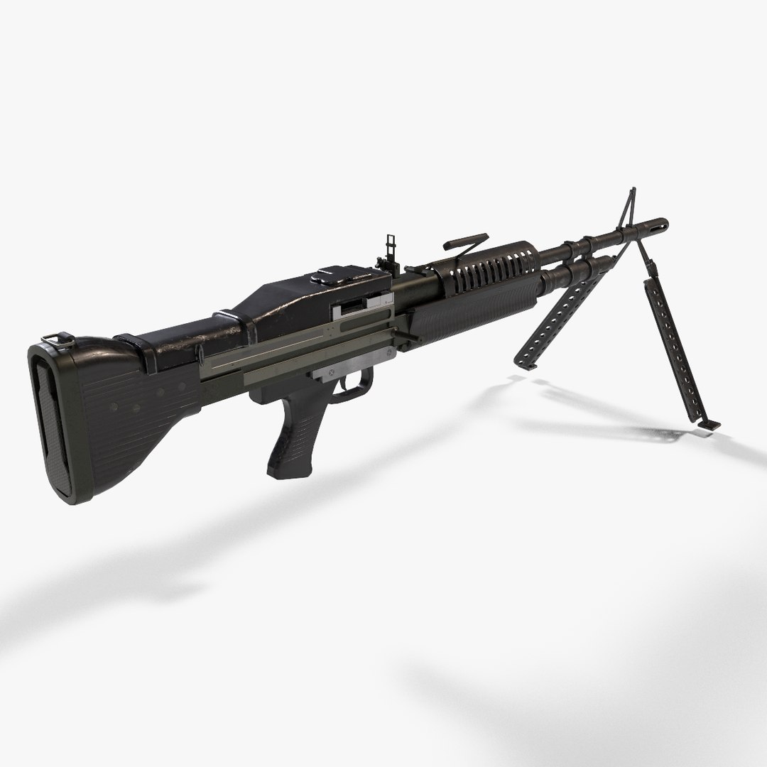3D M60E1 Light Machinegun - TurboSquid 2069597