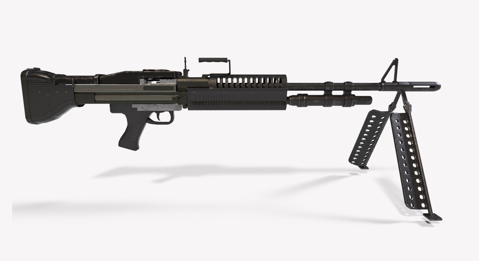 3d M60e1 Light Machinegun Turbosquid 2069597