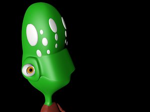 free c4d model alien human body