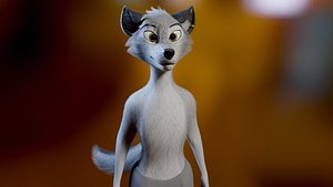 3D model Koda Anthro Wolf