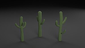 Low Poly Cactus Model