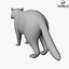 Low Poly Raccoon