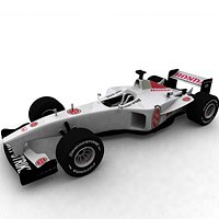 Honda Formula1 Racer  High and low Polygonal