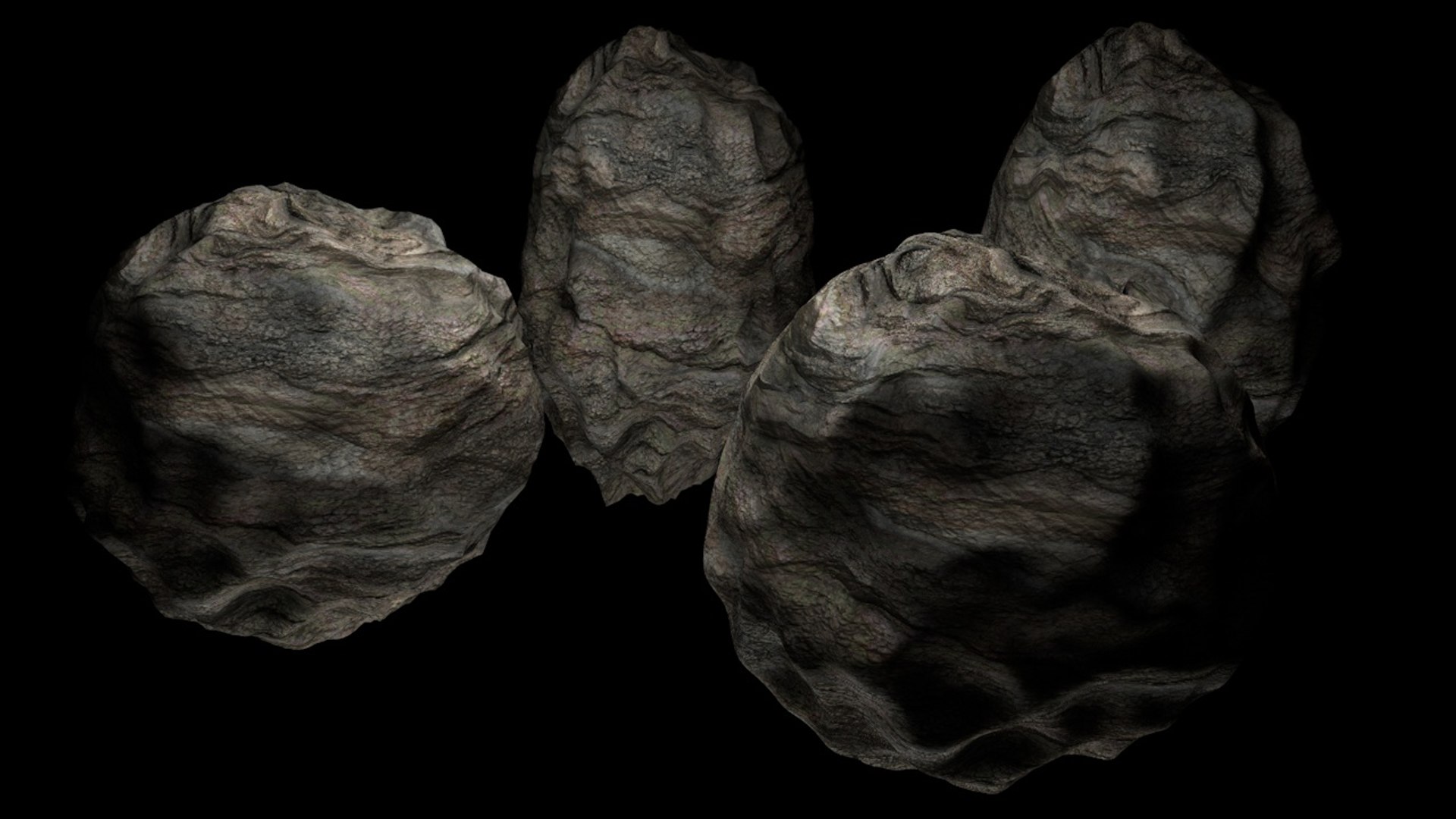 3d asteroids model