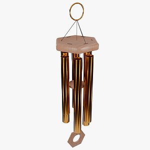 Wind Chimes Lowpoly Gameready