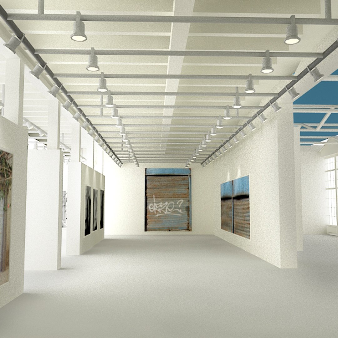 3d Art Gallery Interior
