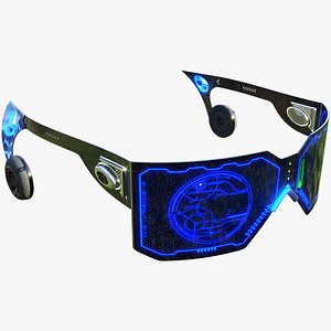 Futuristic Visor Headset