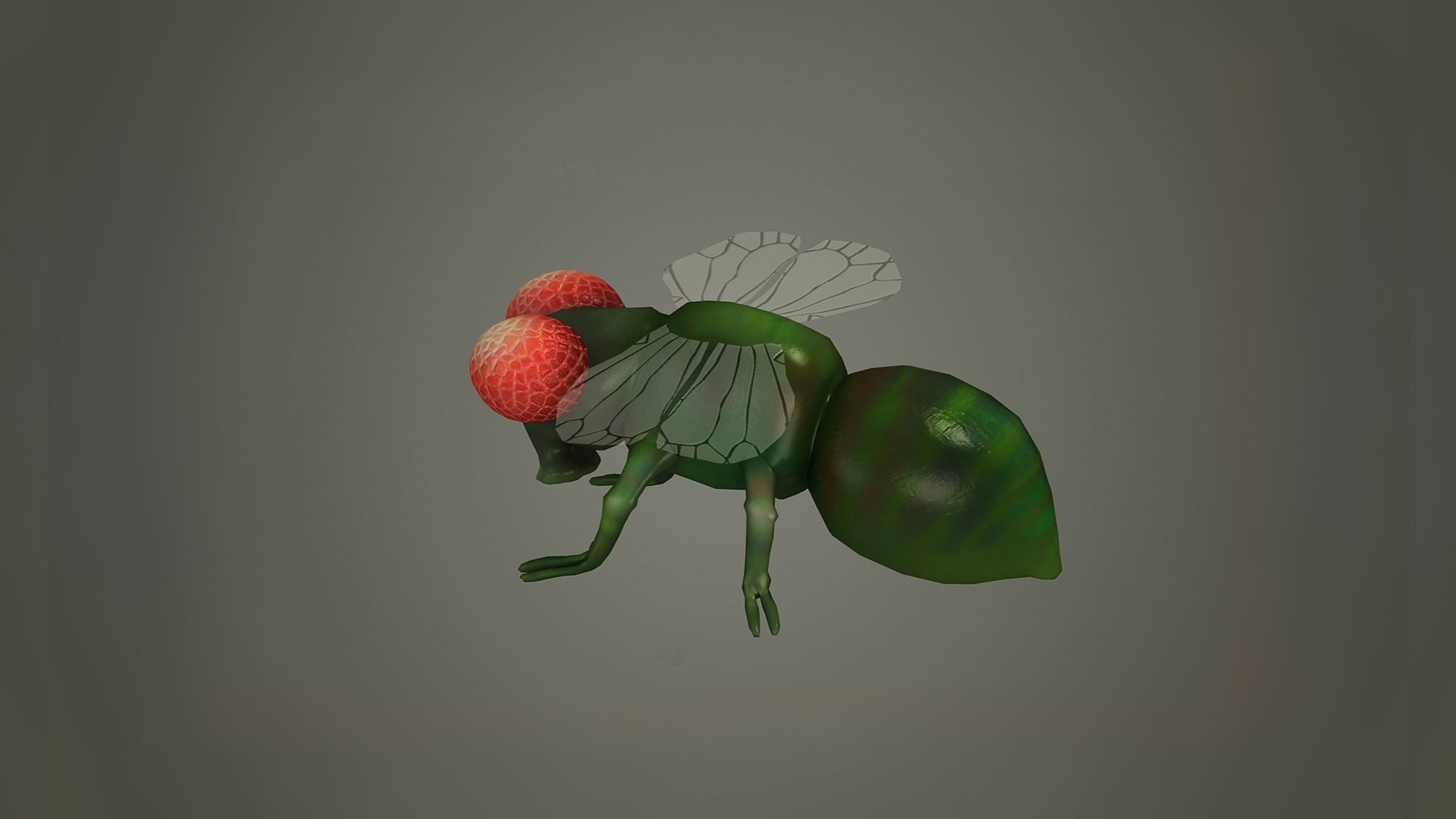 Cartoon fly fly beetle insect character 3D - TurboSquid 2159871