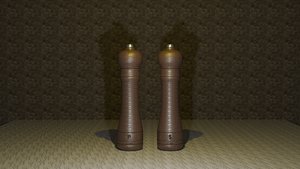 Mid-Poly Salt and Pepper Shakers