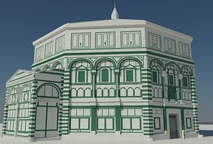 battistero florence baptistry 3d model