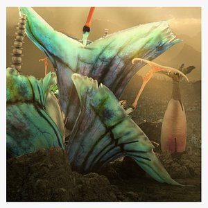 3D Star wars sci-fi Felucia stuff model