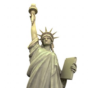 3D modeled statue liberty model