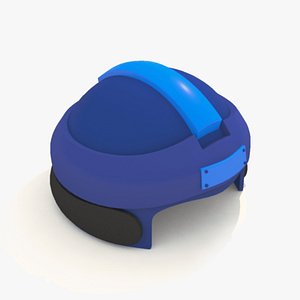 3D Cartoon Robot Helmet Model CRH4