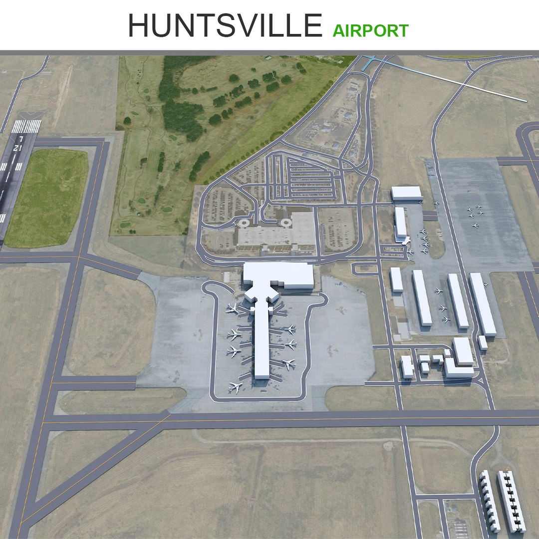Huntsville Airport 3D TurboSquid 2013525