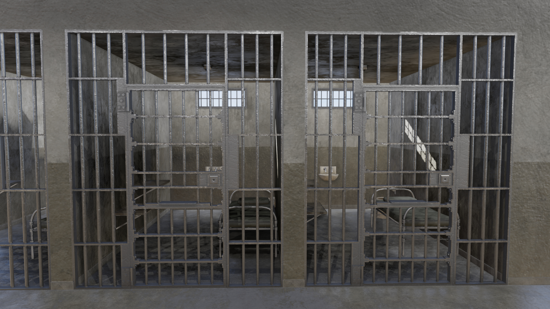 prison cells penitentiary3d模型