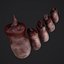 3D Severed Fingers and Toes model