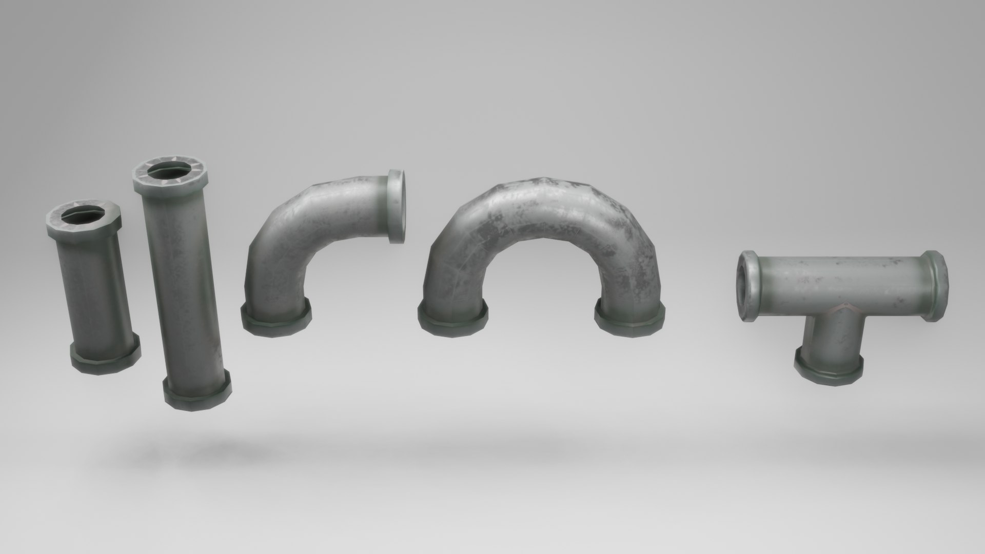 Low Poly Water Pipe Game-ready 3D Model 3D Model - TurboSquid 2249734