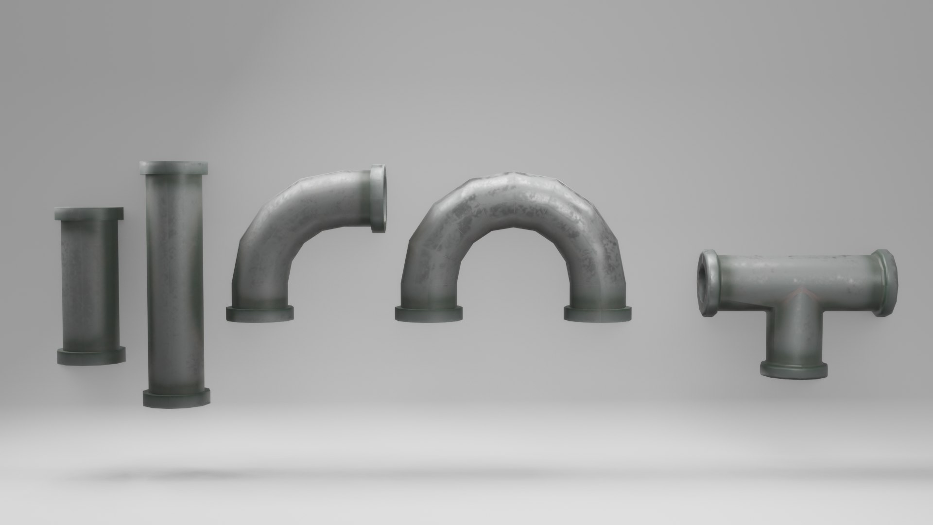 Low Poly Water Pipe Game-ready 3D Model 3D Model - TurboSquid 2249734