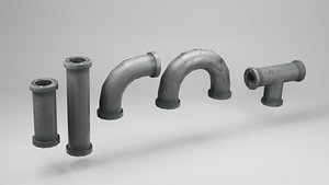 Low poly Water Pipe game-ready
