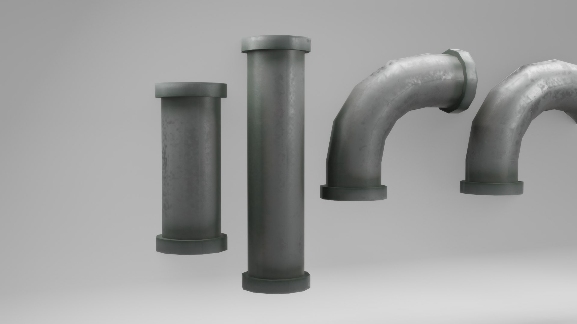 Low Poly Water Pipe Game-ready 3D Model 3D Model - TurboSquid 2249734