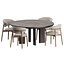 Silla Oleandro de madera y mesa Sandy de Calligaris