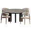 Silla Oleandro de madera y mesa Sandy de Calligaris