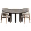 Silla Oleandro de madera y mesa Sandy de Calligaris