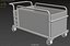 CLOTHES HAMPER BIN LAUNDRY HOSPITAL HOTEL CART TROLLEY BASKET