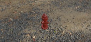 3D Fire hydrant model