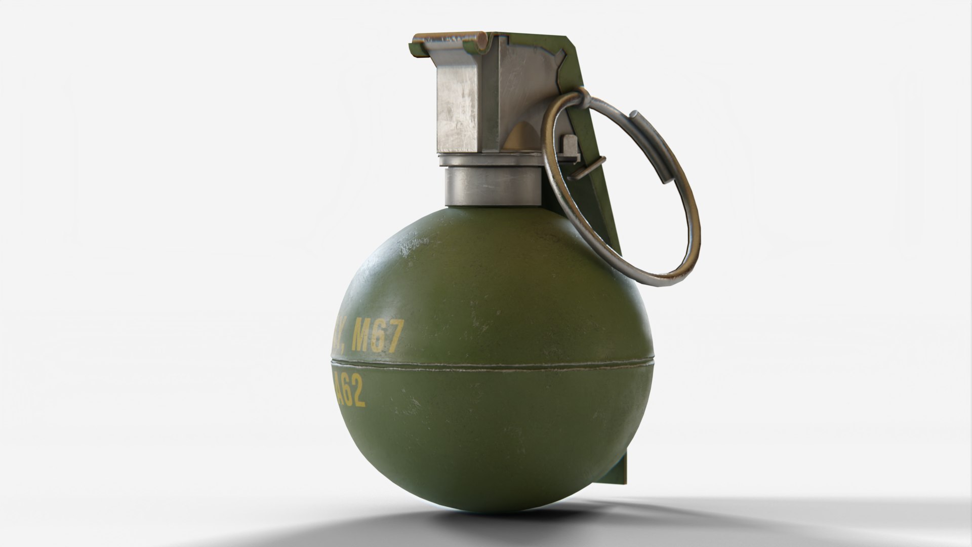 M67 Grenade 3D Model - TurboSquid 2051293