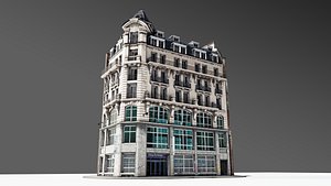Parisian Street Corner Building