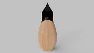 3D wooden carving penguin Showpiece