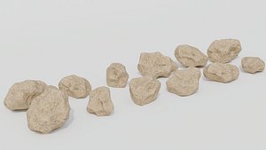 3D Rock Pack 12 model