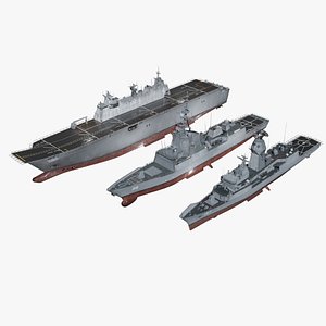 3D Royal Australia Navy game ready collection