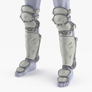 FORCE3 Pro Leg Guards for Catchers on Mannequin