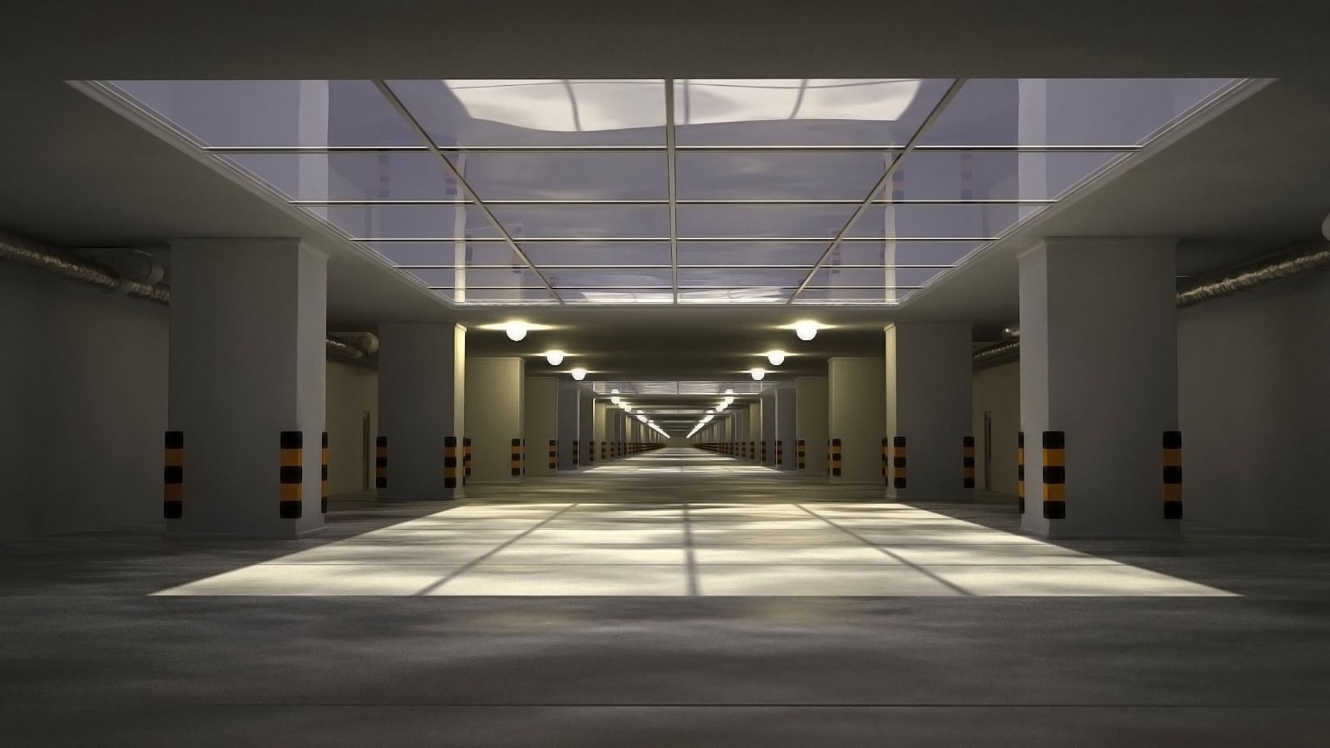 Underground Tunnel 3D Model - TurboSquid 1386227