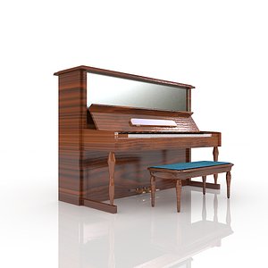 3D model piano music