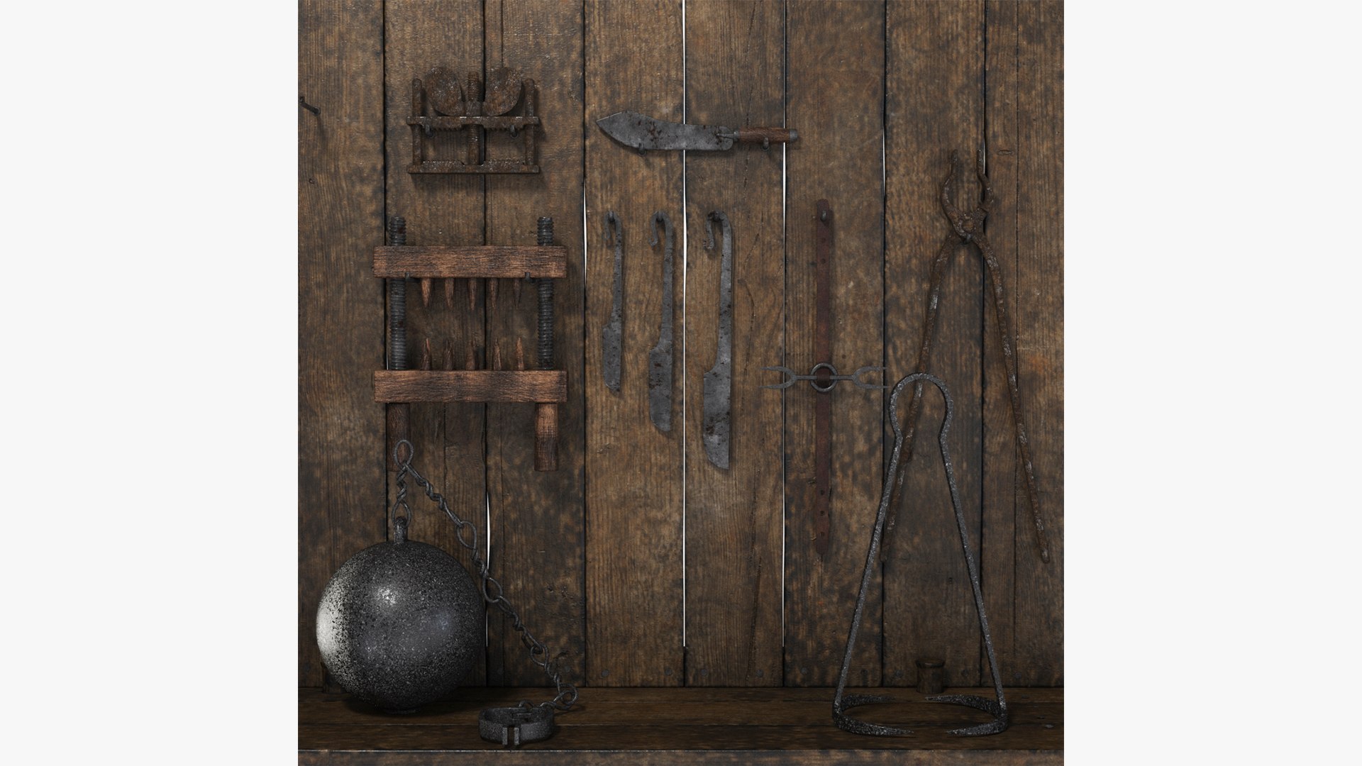 Medieval torture devices 3D model https://p.turbosquid.com/ts-thumb/fe/78dmvL/g9/medieval_torture_devices_render7/jpg/1719313937/1920x1080/fit_q87/25dc390b880d0ac7de4e0e1d77e66b3070d39806/medieval_torture_devices_render7.jpg