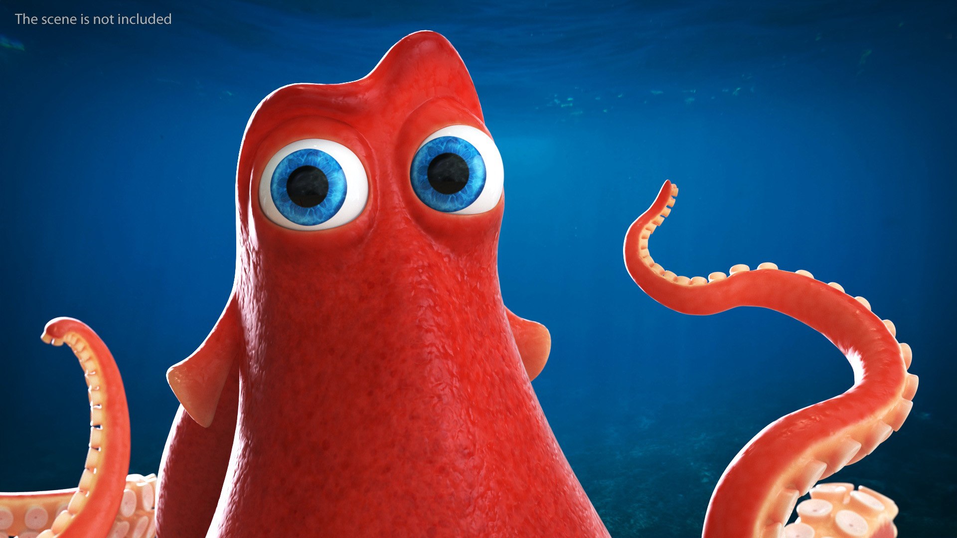 Octopus Cartoon Character Rigged Model - TurboSquid 1971828