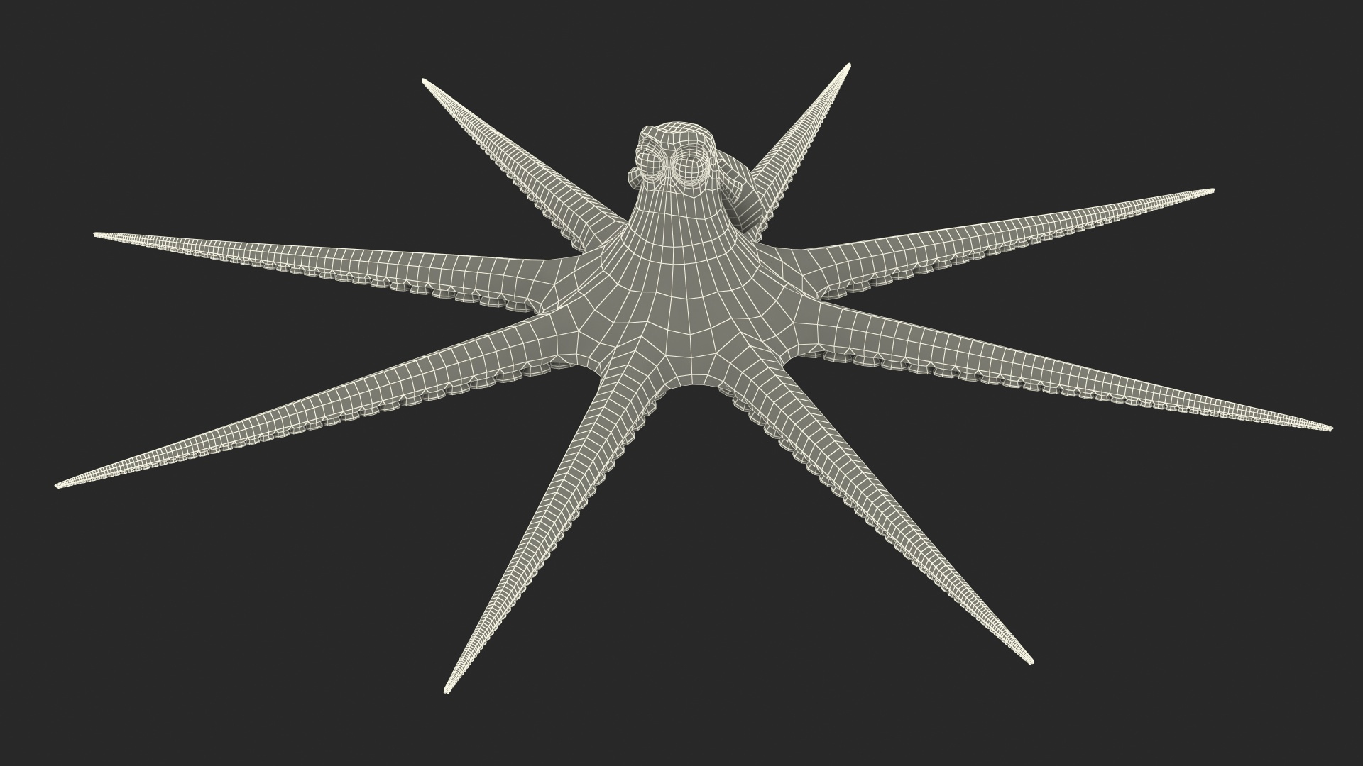 Octopus Cartoon Character Rigged Model - TurboSquid 1971828