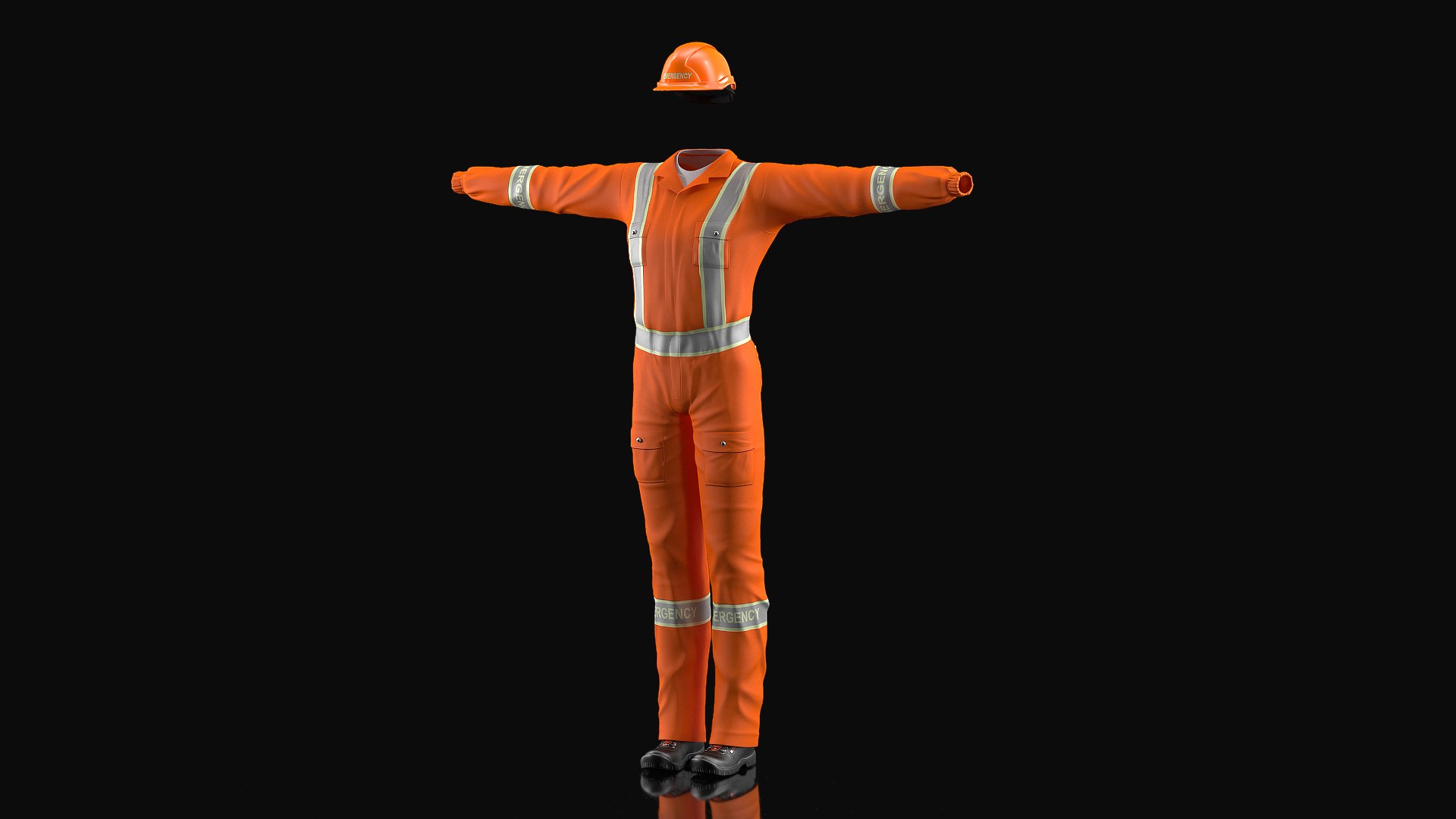 Rescuer Clothes 3D model preview
