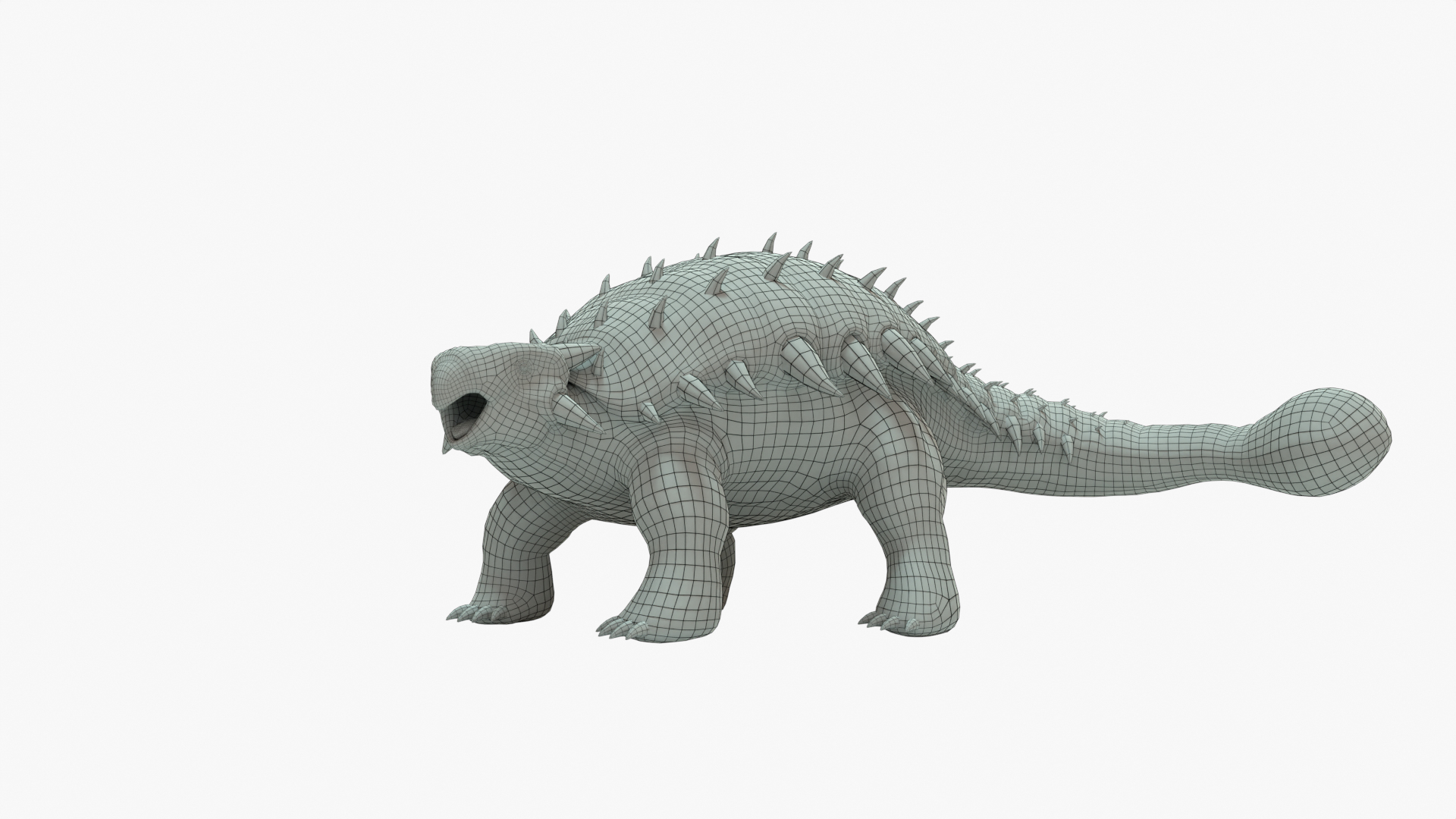 modelo 3d Malla base aparejada de Ankylosaurus - TurboSquid 2064423