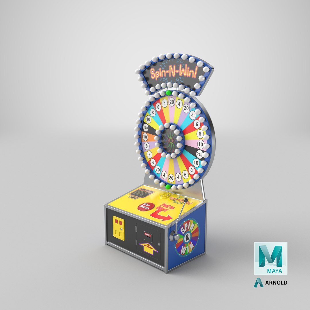 3D Spin And Win Arcade Game TurboSquid 1981789